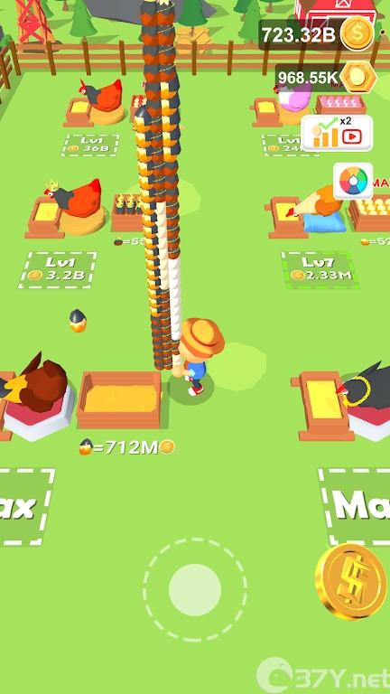 鸡蛋农场大亨游戏官方版（Egg Farm Tycoon）图片1