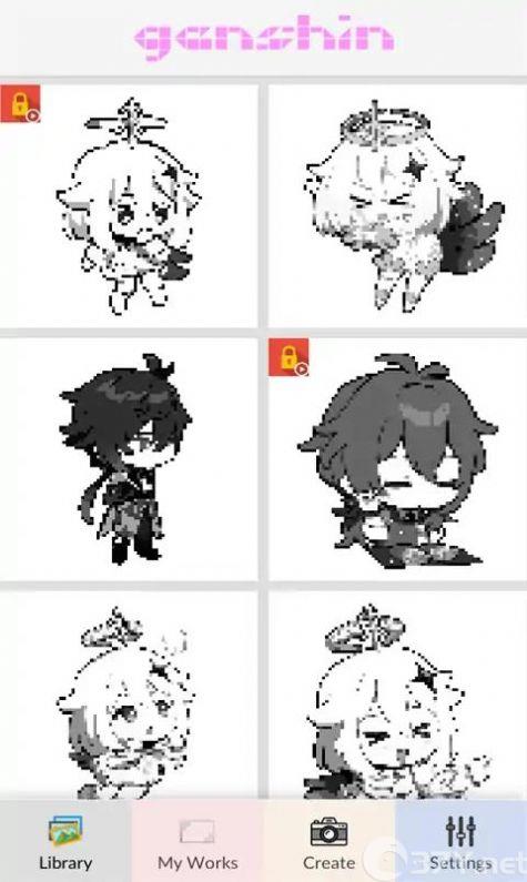 原神着色游戏安卓版图片1