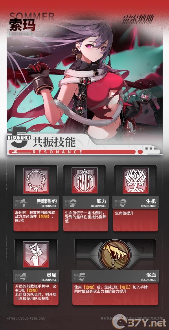 《雷索纳斯》索玛乘员图鉴一览
