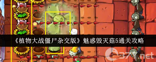 《植物大战僵尸杂交版》魅惑毁灭菇5通关攻略