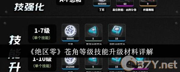 《绝区零》苍角等级技能升级材料详解