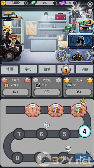 僵尸防御尸速摩托游戏