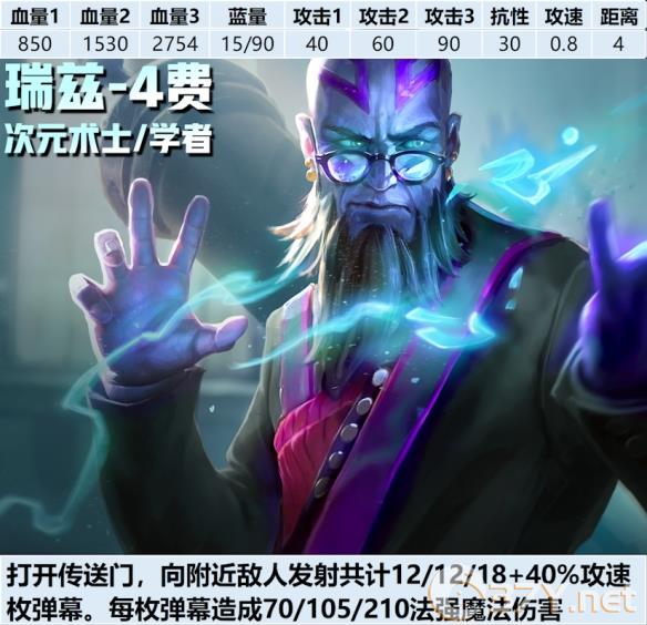 《金铲铲之战》s12瑞兹弈子介绍