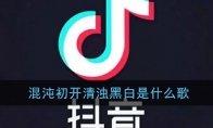 《抖音》混沌初开清浊黑白是什么歌