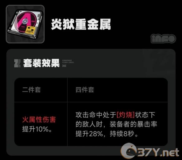 《绝区零》炎狱重金属驱动盘搭配词条推荐