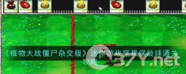 《植物大战僵尸杂交版》迷你游戏坚果保龄球通关攻略