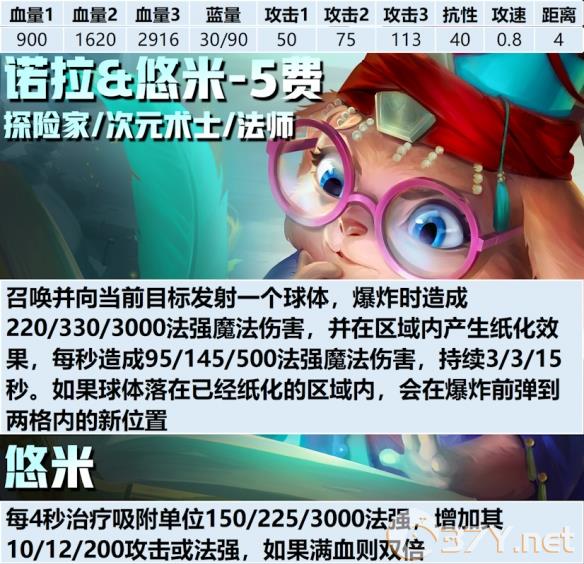 《金铲铲之战》s12诺拉&悠米弈子介绍