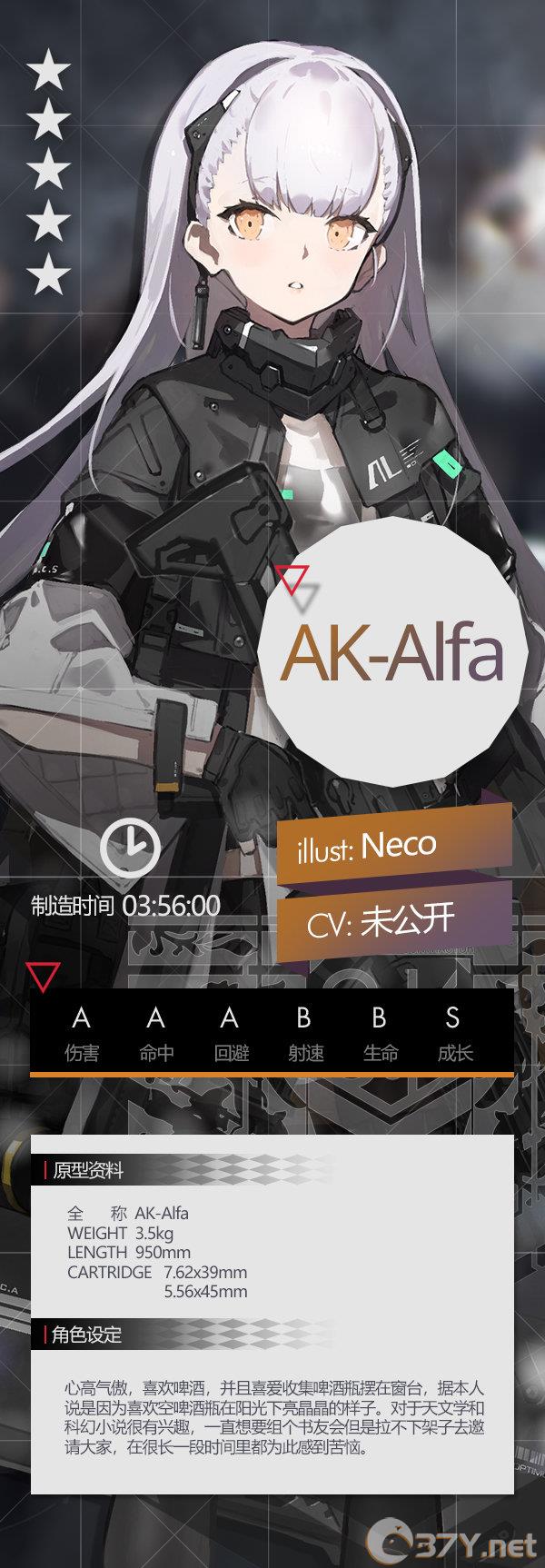 《少女前线》五星突击步枪人形AK-Alfa登场